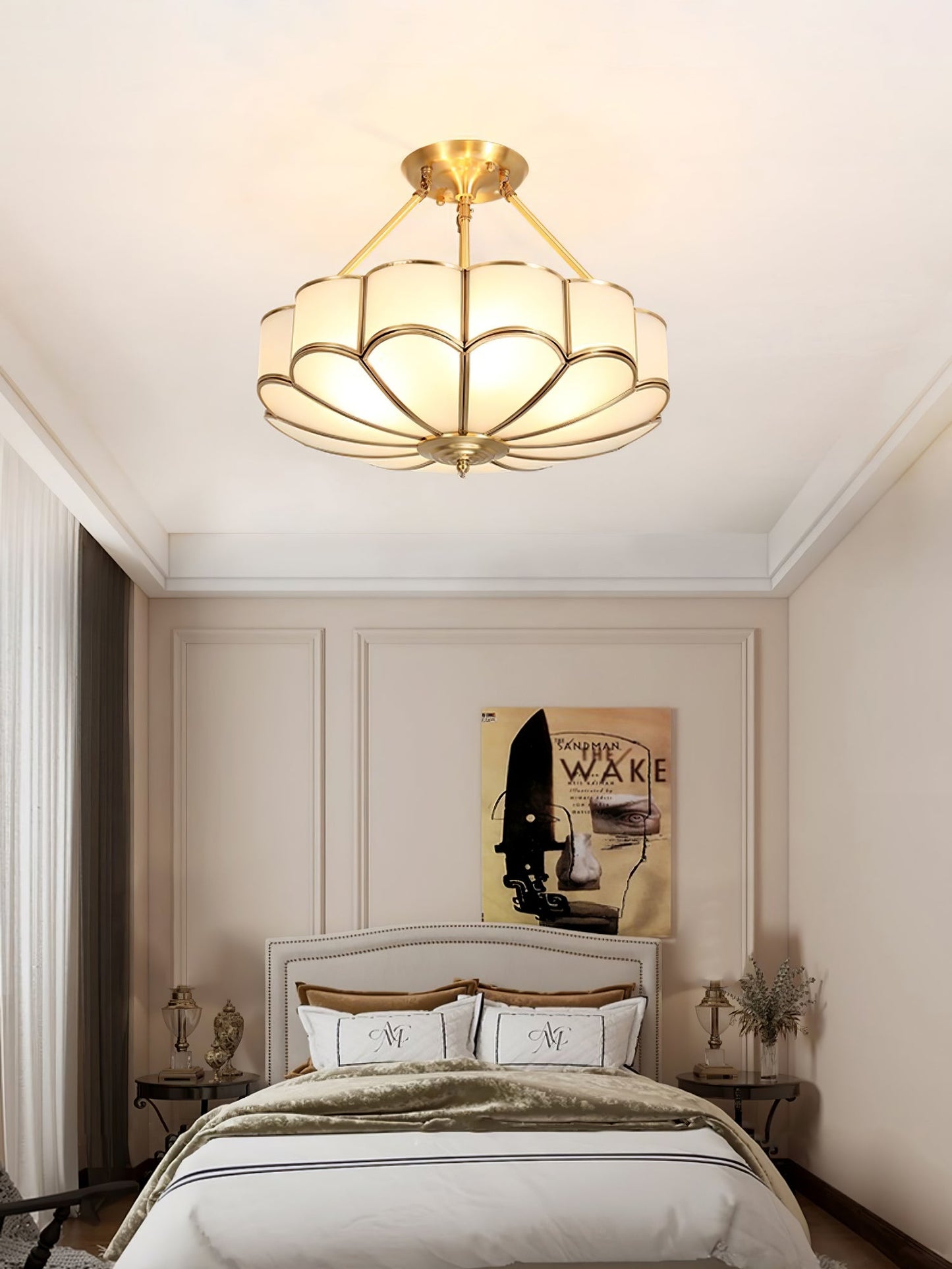 Noemi Flower Shaped Glass Ceiling Light