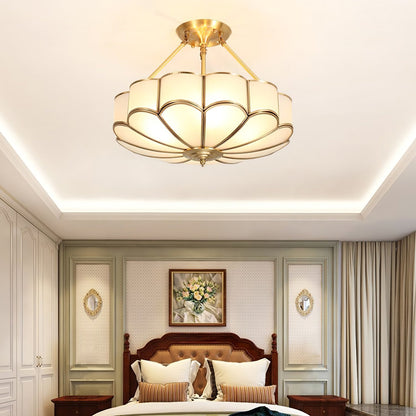 Noemi Flower Shaped Glass Ceiling Light