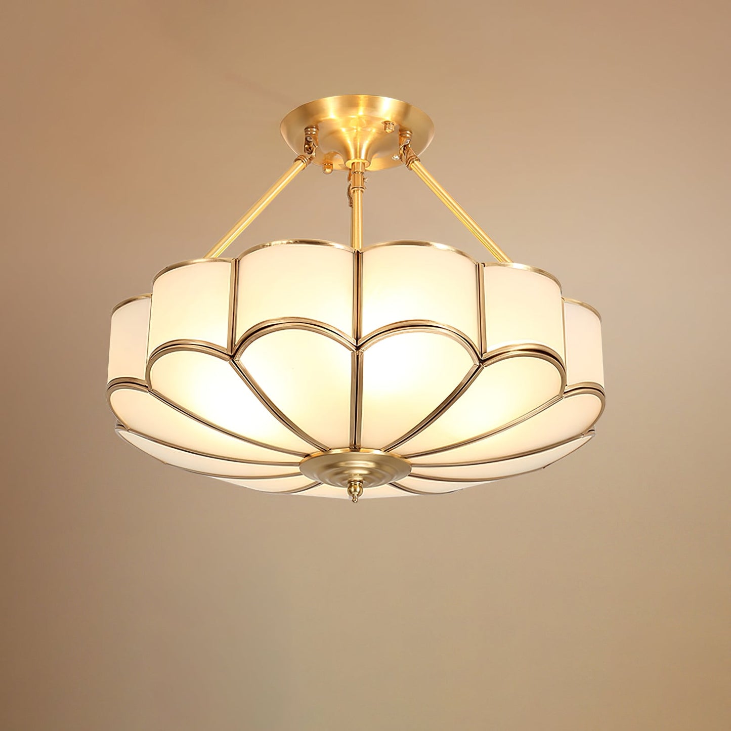 Noemi Flower Shaped Glass Ceiling Light