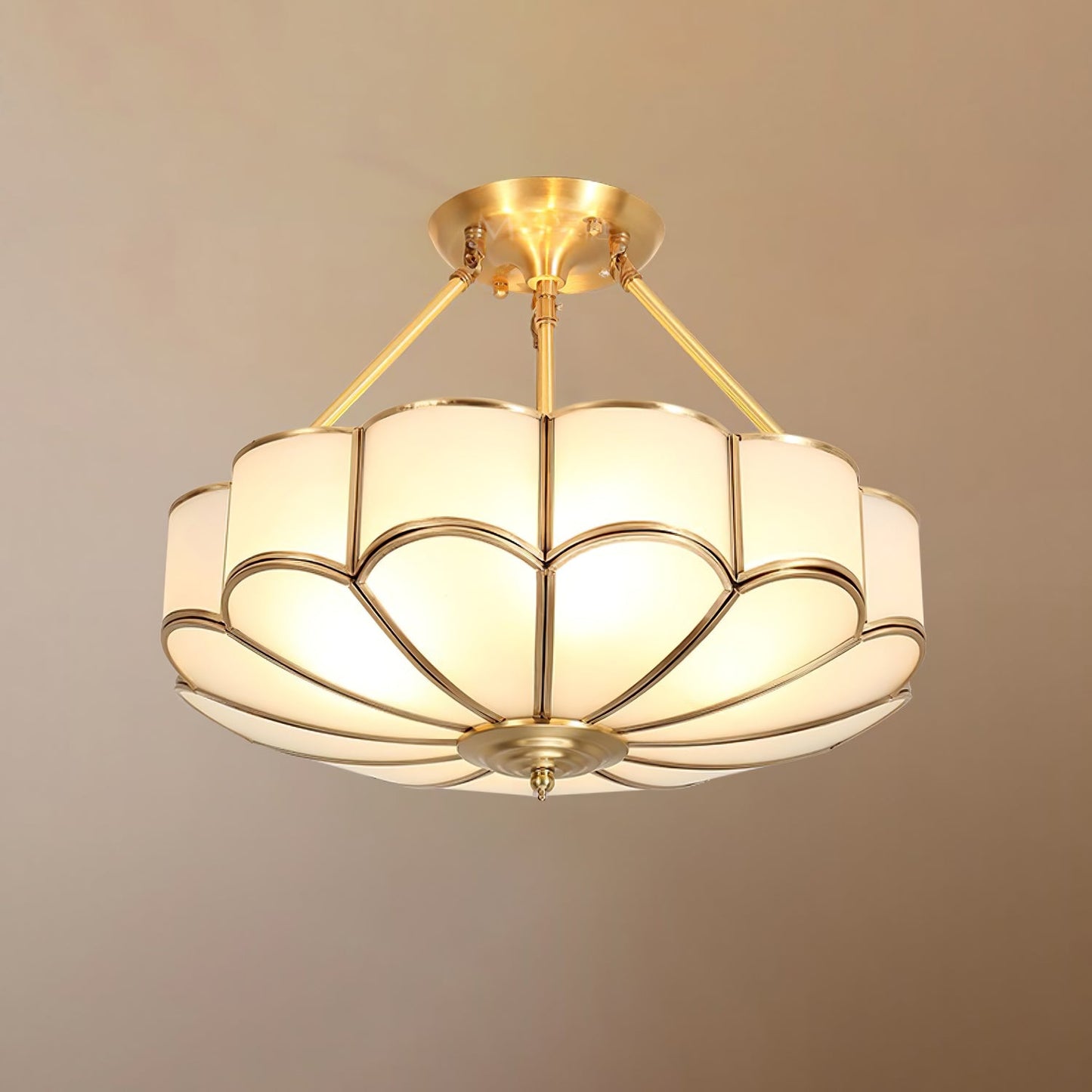 Noemi Flower Shaped Glass Ceiling Light