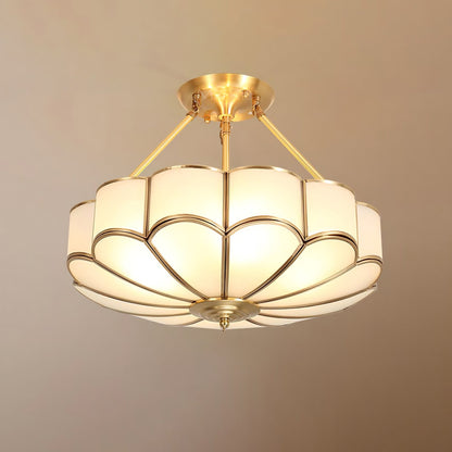 Noemi Flower Shaped Glass Ceiling Light