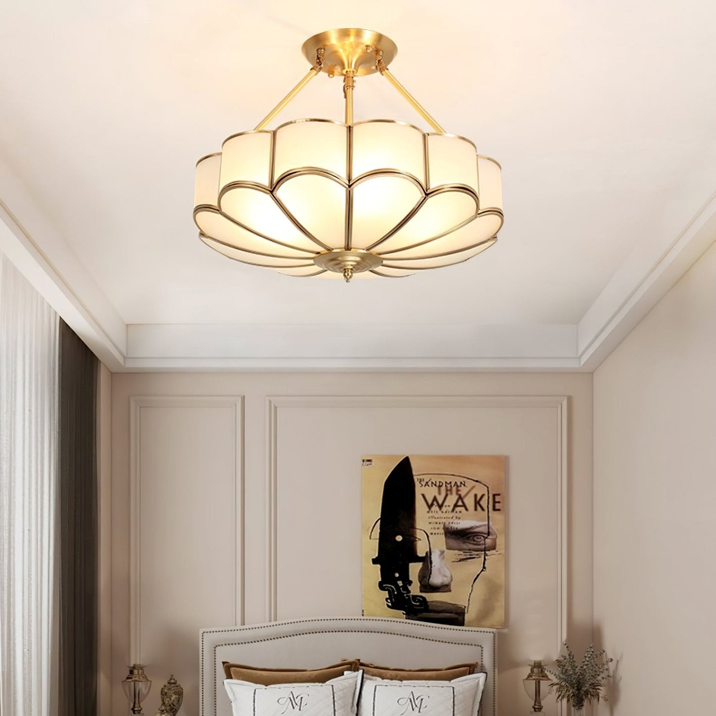 Noemi Flower Shaped Glass Ceiling Light
