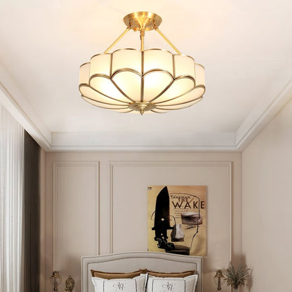 Noemi Flower Shaped Glass Ceiling Light