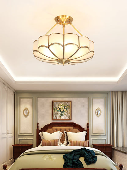 Noemi Flower Shaped Glass Ceiling Light