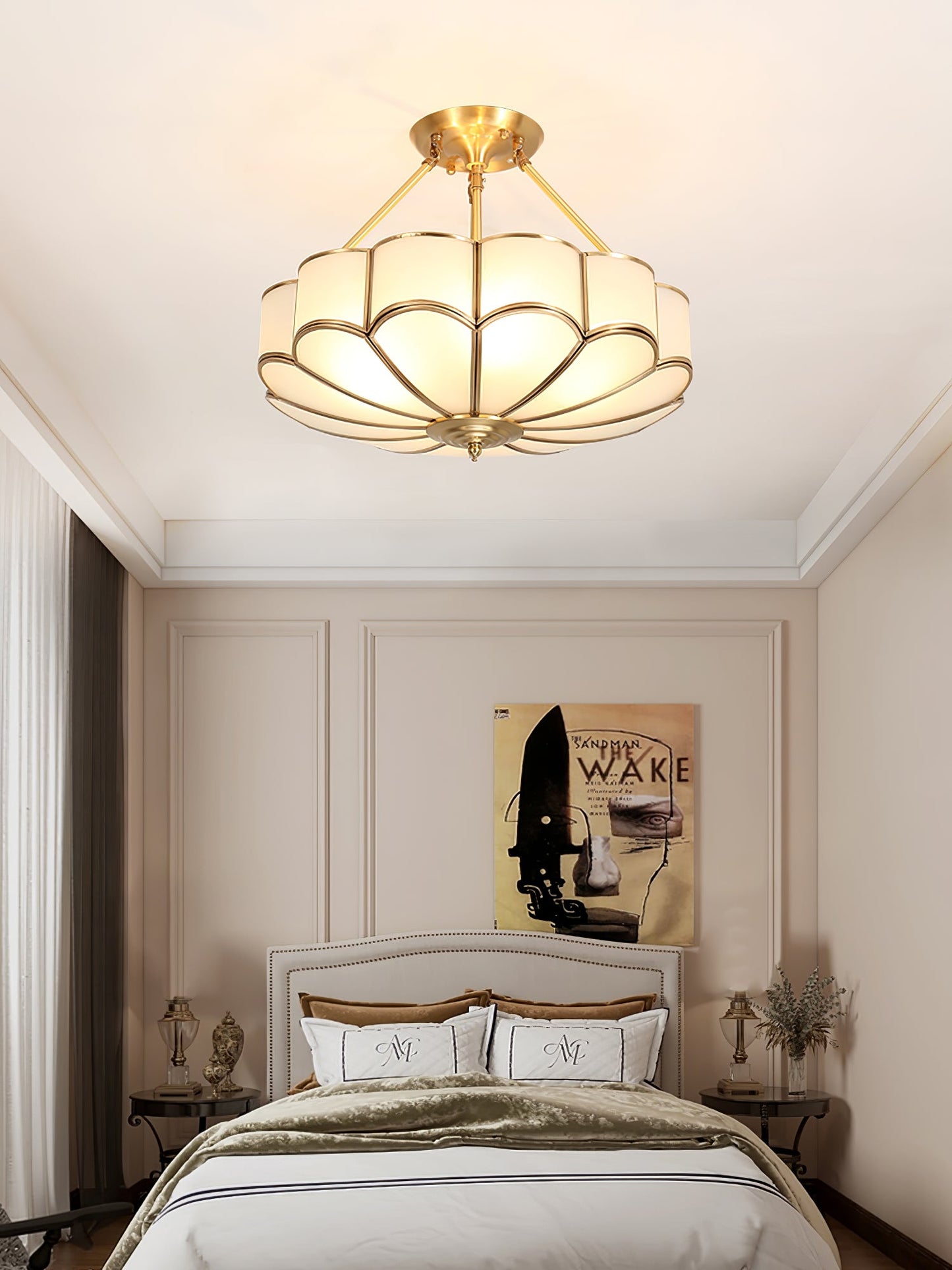 Noemi Flower Shaped Glass Ceiling Light