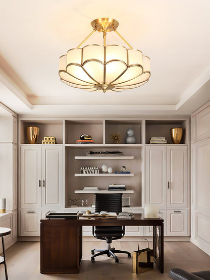 Noemi Flower Shaped Glass Ceiling Light