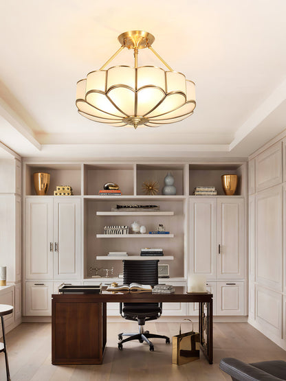 Noemi Flower Shaped Glass Ceiling Light