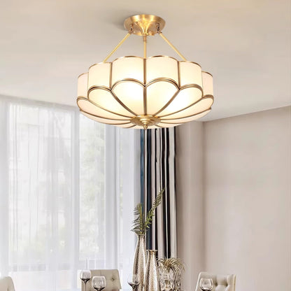 Noemi Flower Shaped Glass Ceiling Light