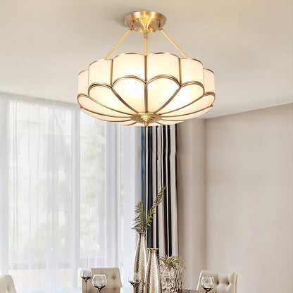 Noemi Flower Shaped Glass Ceiling Light