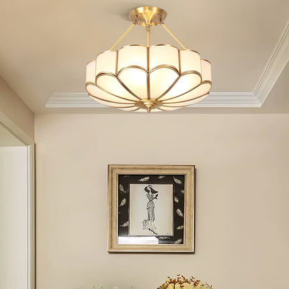 Noemi Flower Shaped Glass Ceiling Light