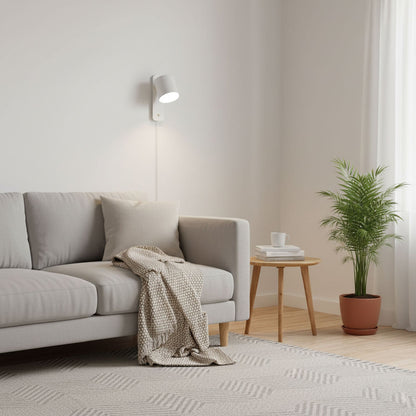 Clémence Rotatable Cylinder Plug-in Wall Lamp