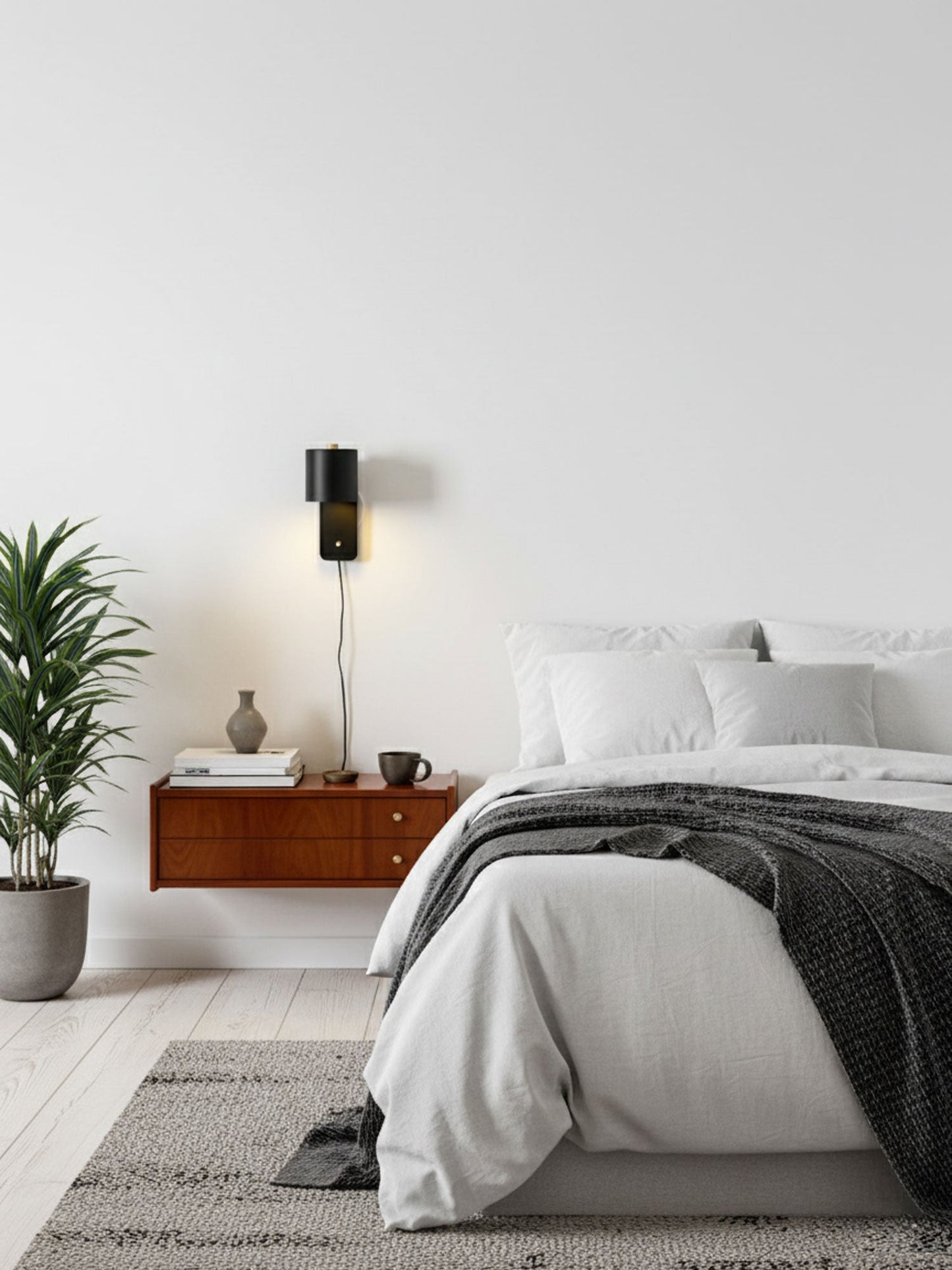 Clémence Rotatable Cylinder Plug-in Wall Lamp