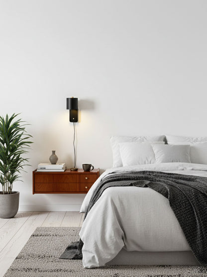 Clémence Rotatable Cylinder Plug-in Wall Lamp
