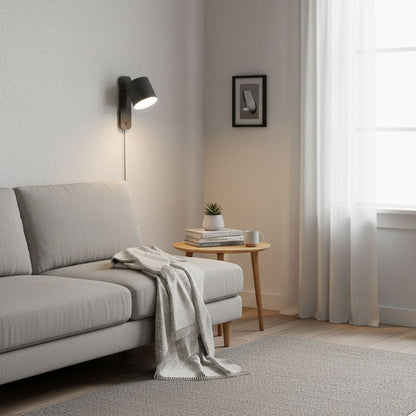 Clémence Rotatable Cylinder Plug-in Wall Lamp