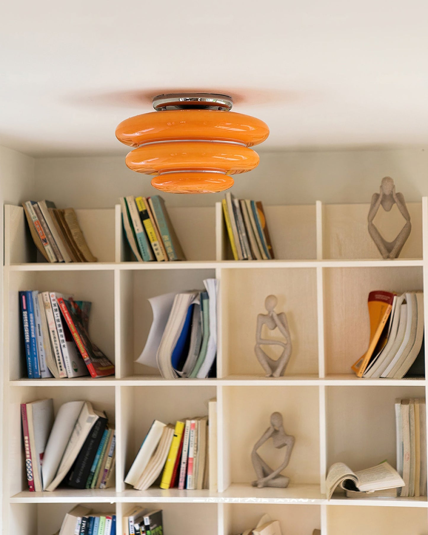 Gispen Orange Ceiling Light