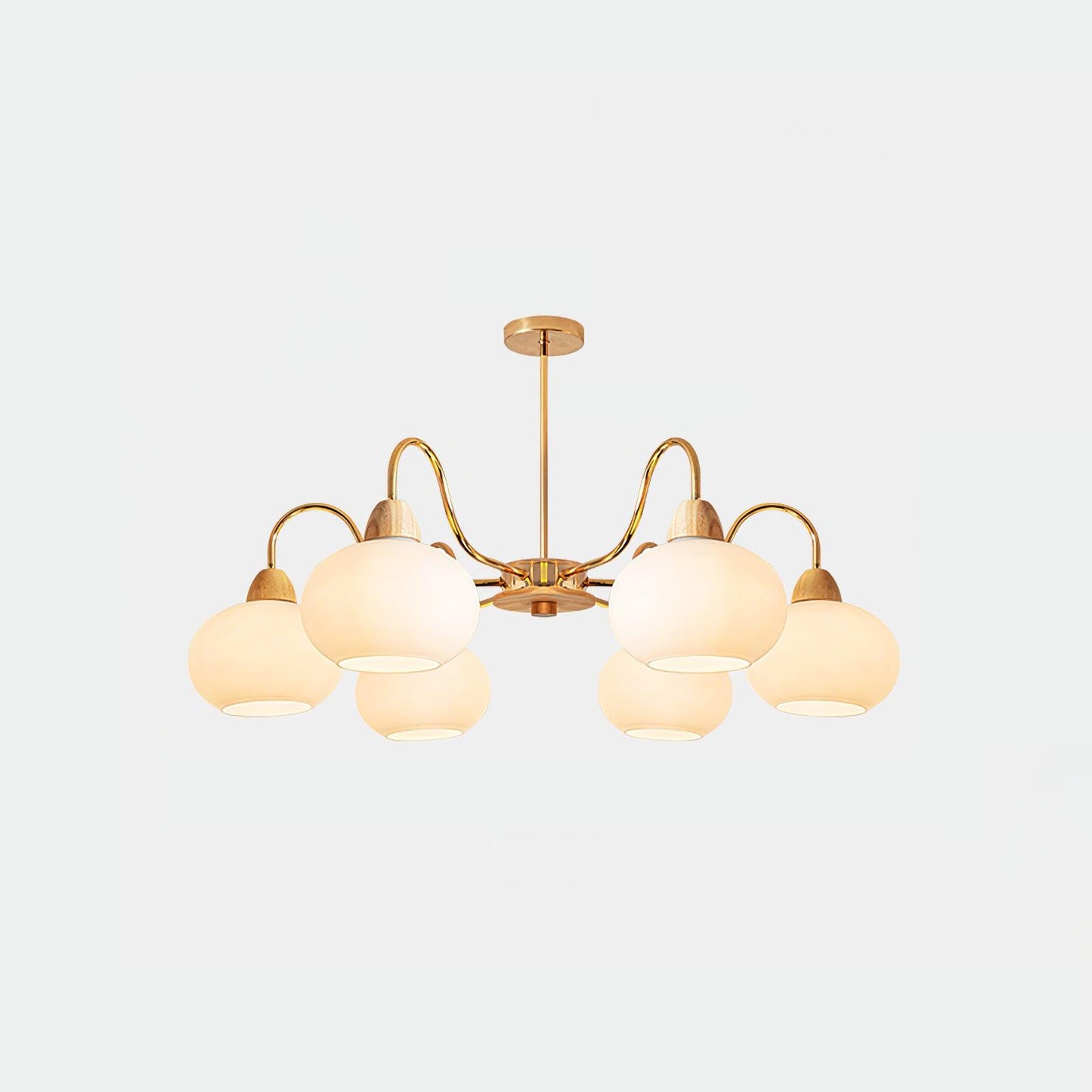 Glass Persimmon Chandelier