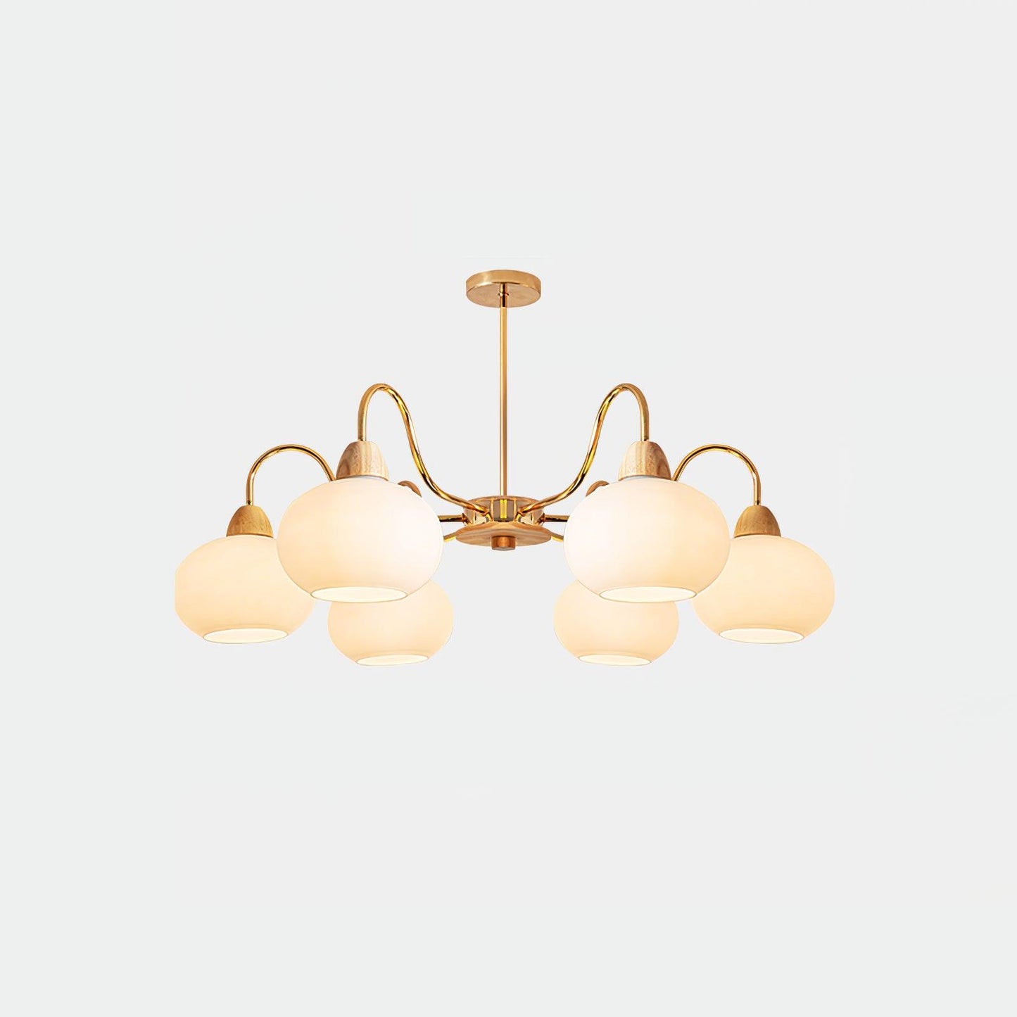 Glass Persimmon Chandelier