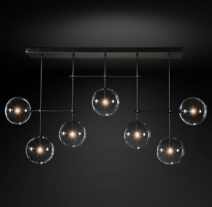 Glass Globe Mobile Chandelier