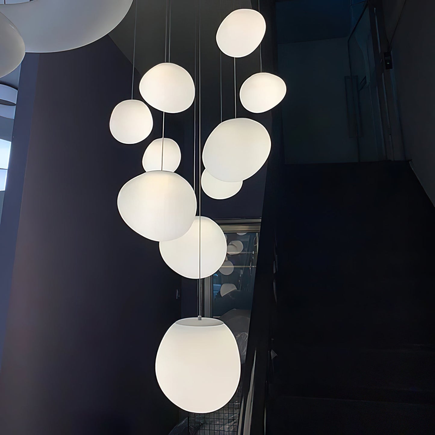 Gregg Stone Shape Glass Pendant Light
