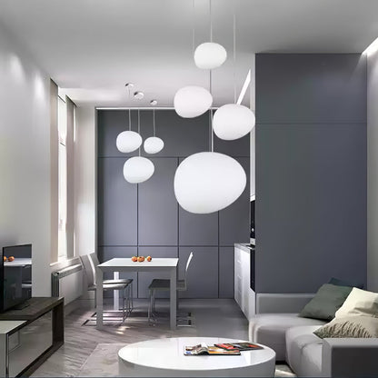 Gregg Stone Shape Glass Pendant Light