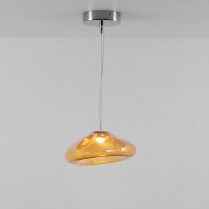 Blown Glass Mesh Pendant Light