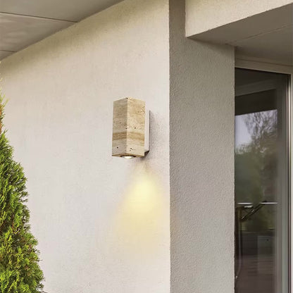 Solène - Travertine Wall Lamp