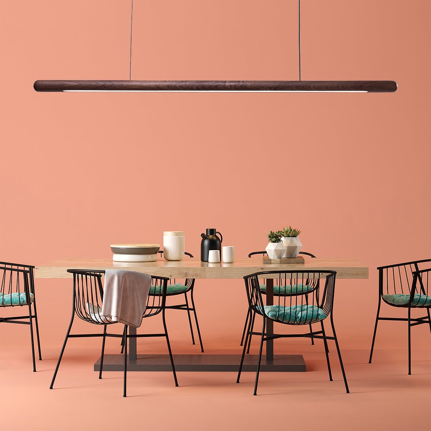 Joist Wood Chandelier