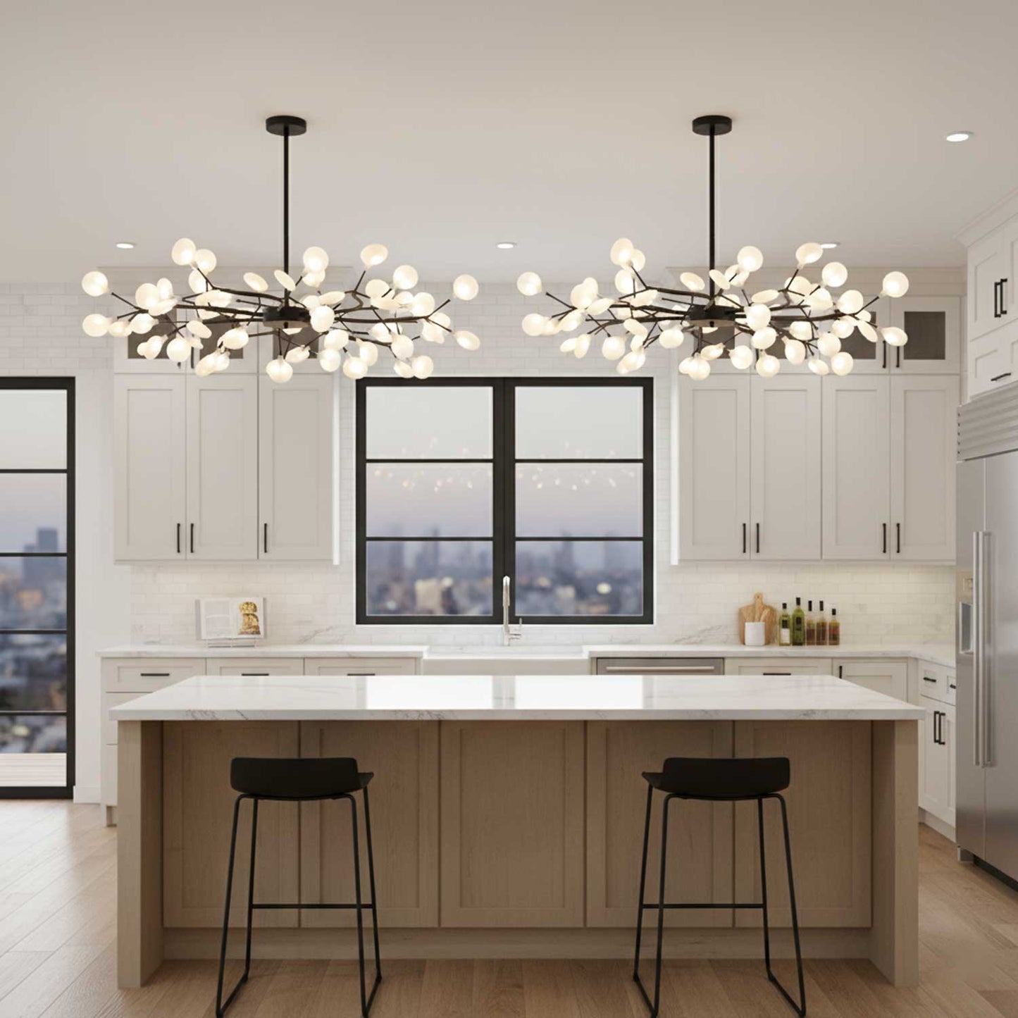 LED Firefly Sputnik Chandelier
