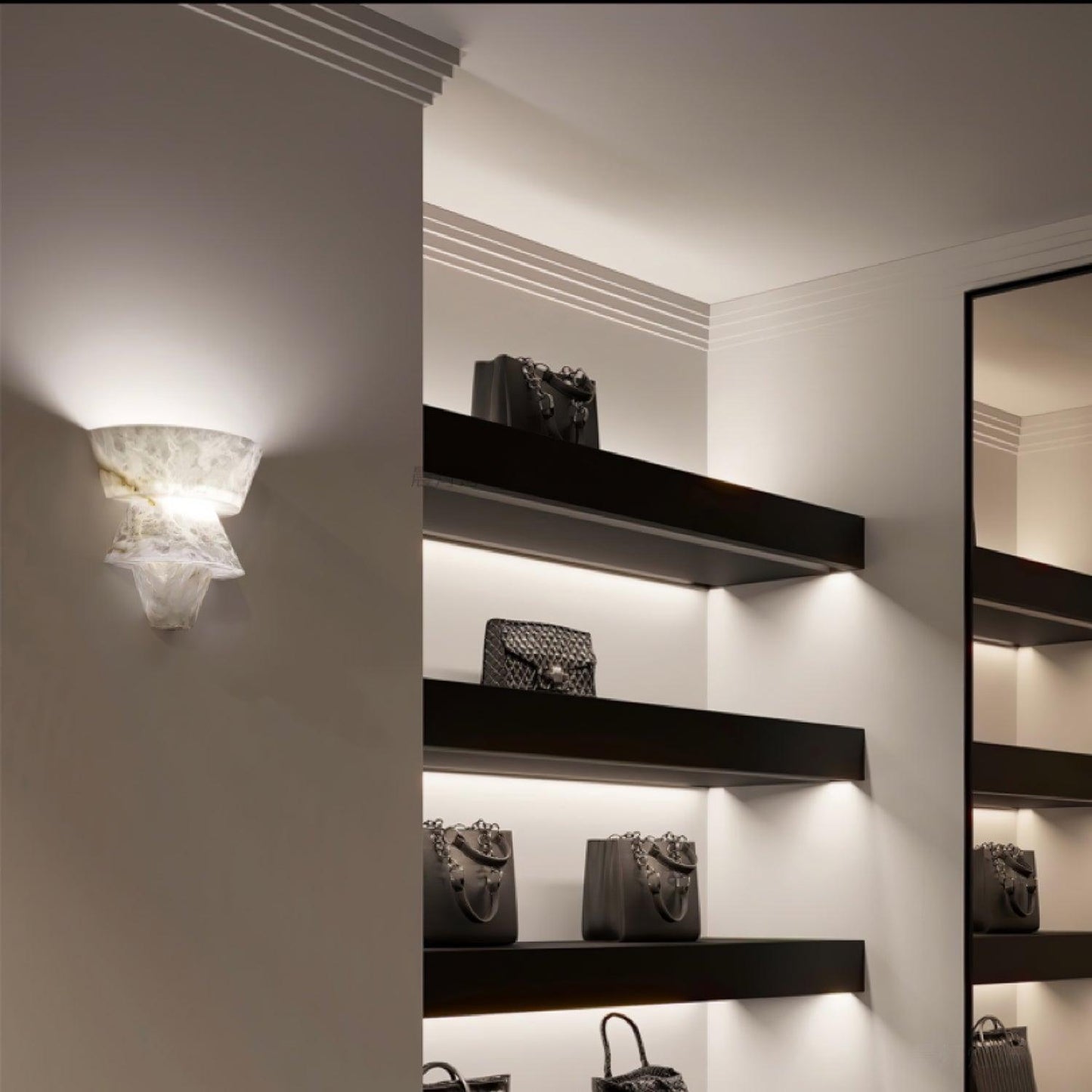 Laboratory Alabaster Wall Light