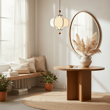Lantern Fabric Pendant Light