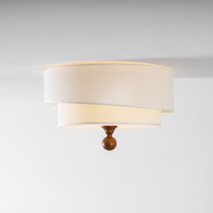 Layered Fabric Ceiling Light