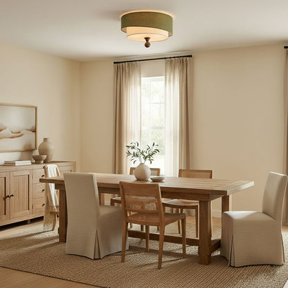 Layered Fabric Ceiling Light