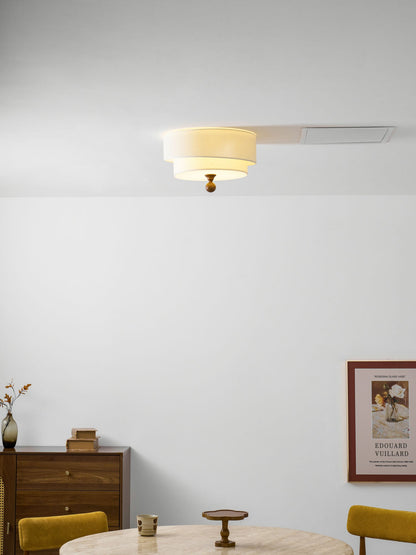 Layered Fabric Ceiling Light