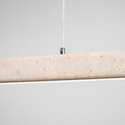 Linear Travertine Pendant Lamp