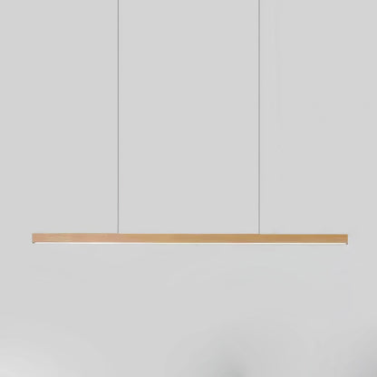 Linear Wooden Pendant Light