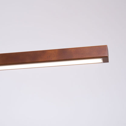 Linear Wooden Pendant Light
