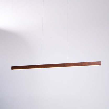 Linear Wooden Pendant Light