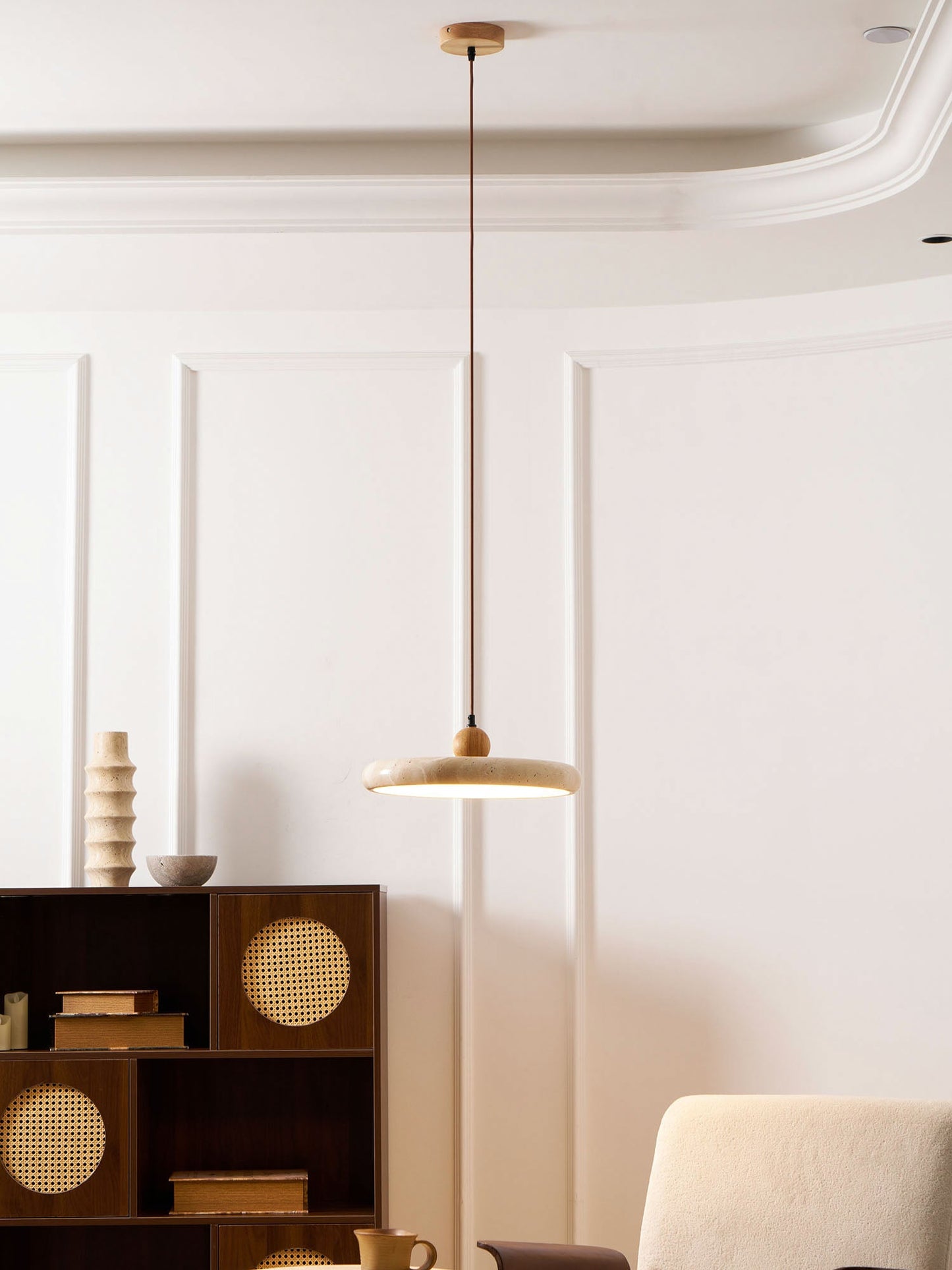 Lola Travertine Pendant Light