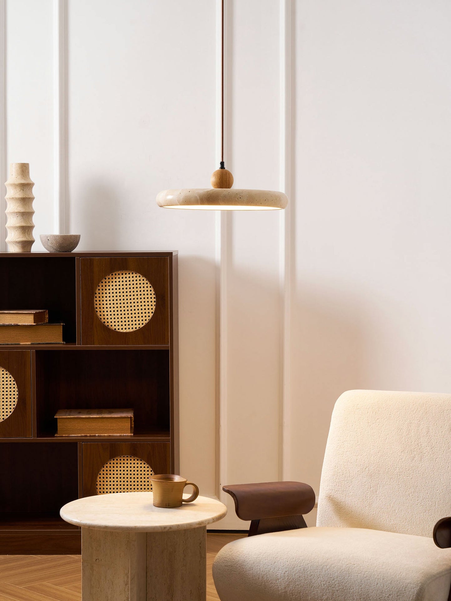 Lola Travertine Pendant Light