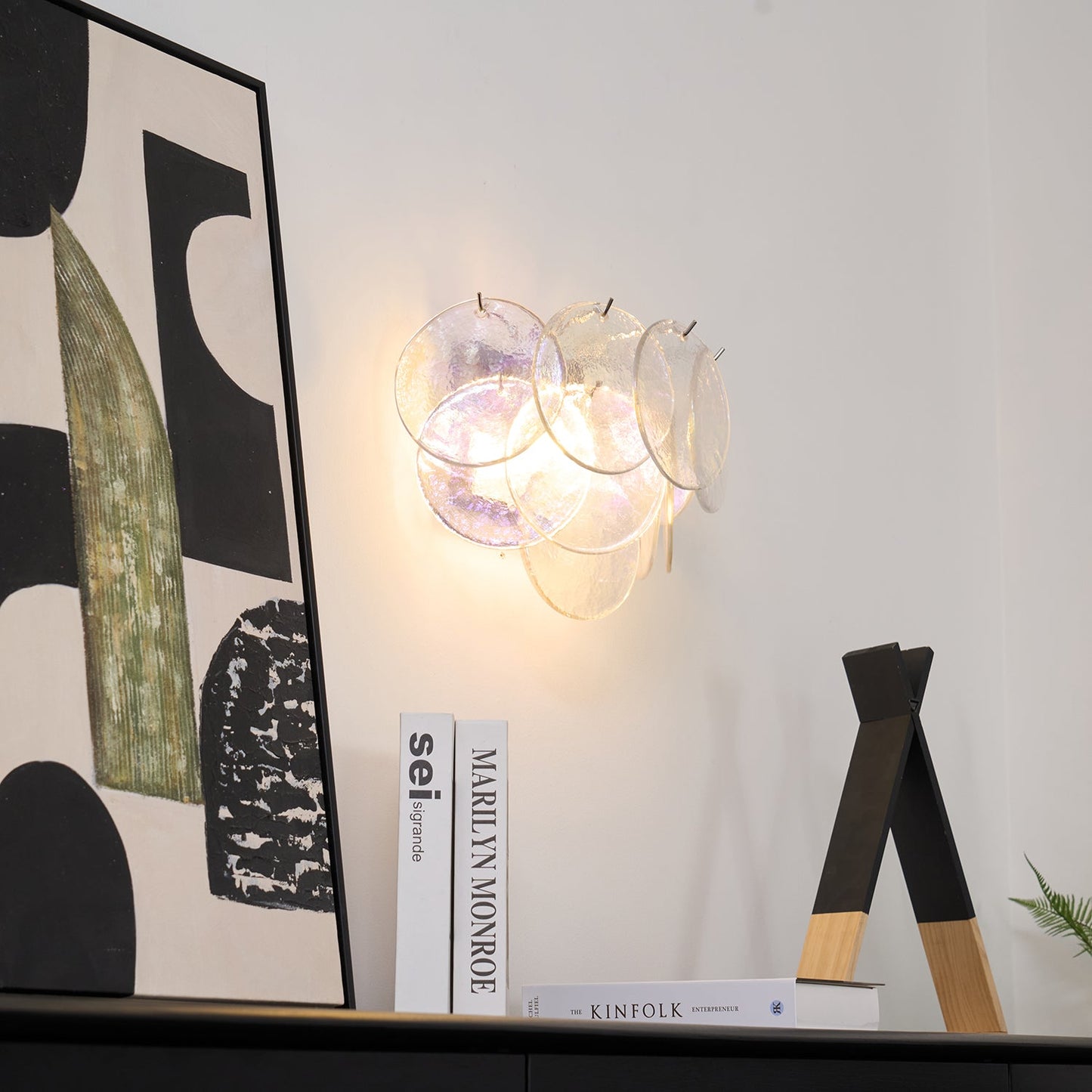 Lunaria Disc Murano Wall Lamp