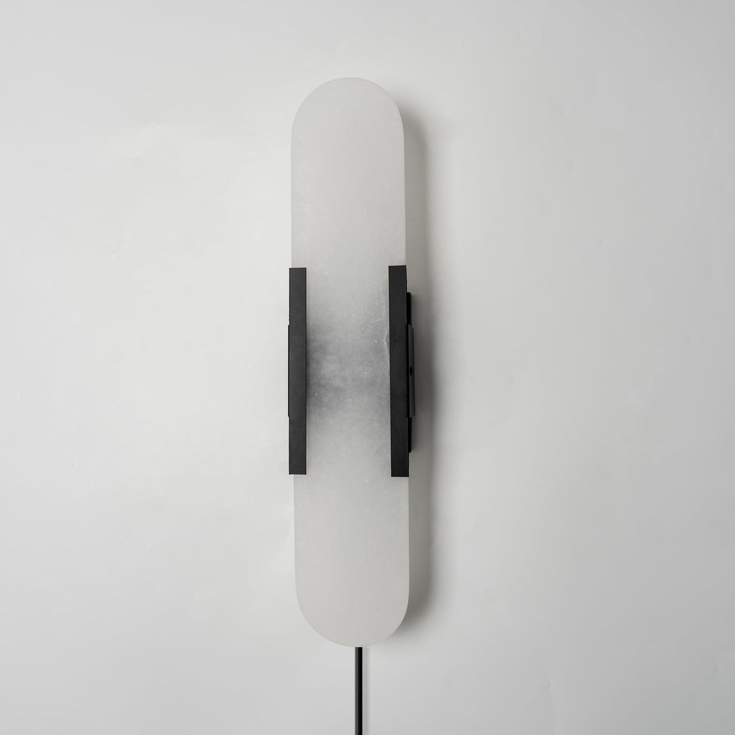 Melange Elongated Alabaster Plug-in Sconce