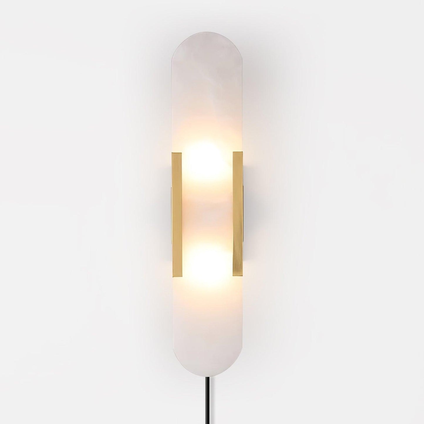 Melange Elongated Alabaster Plug-in Sconce