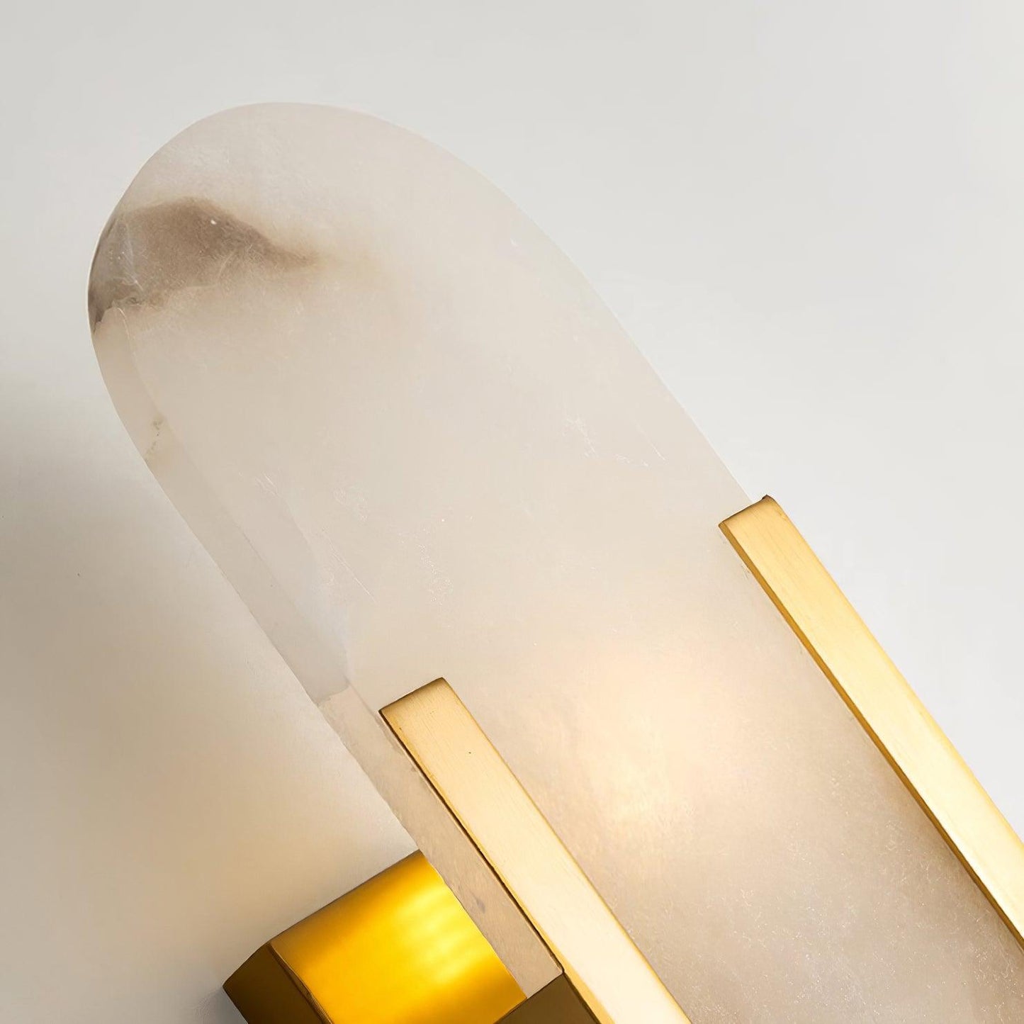Melange Elongated Alabaster Plug-in Sconce