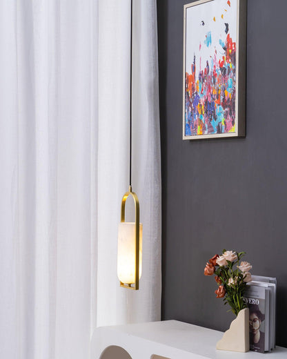Melange Alabaster Pendant Light