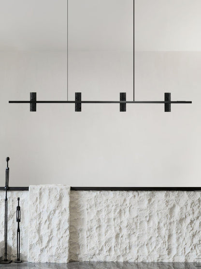 Travertine Parallel Chandelier