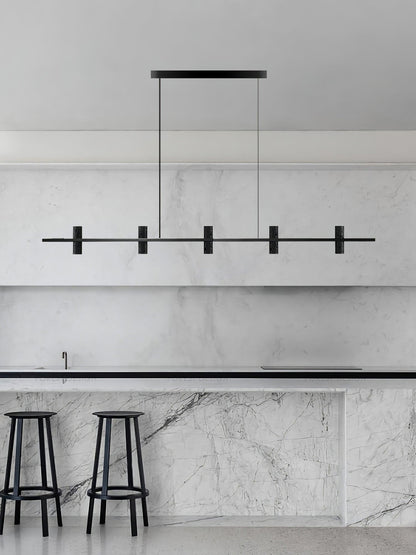 Travertine Parallel Chandelier