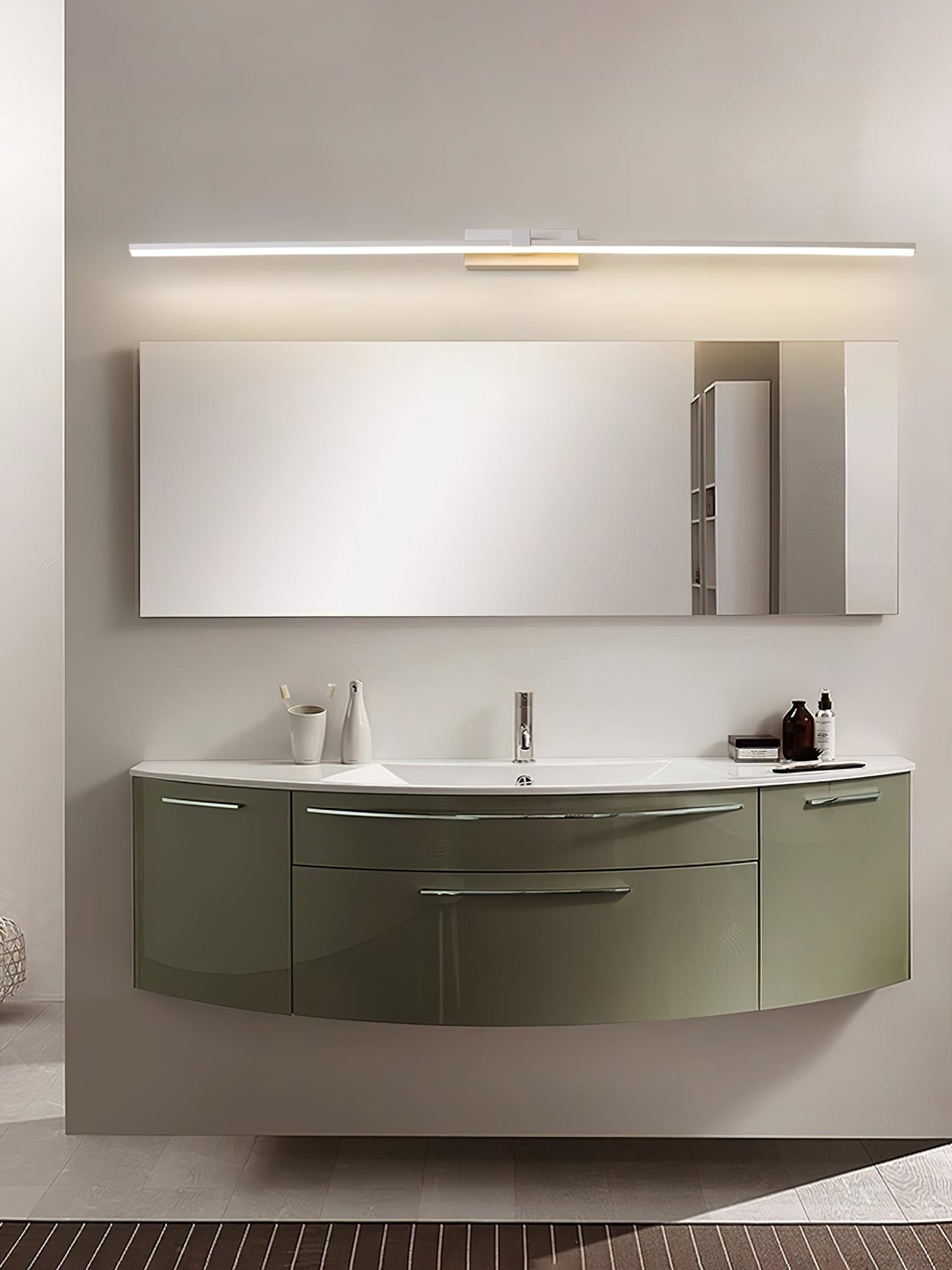 Isabella Metal Linear Mirror Wall Light