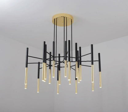 Metal Tubular Chandelier