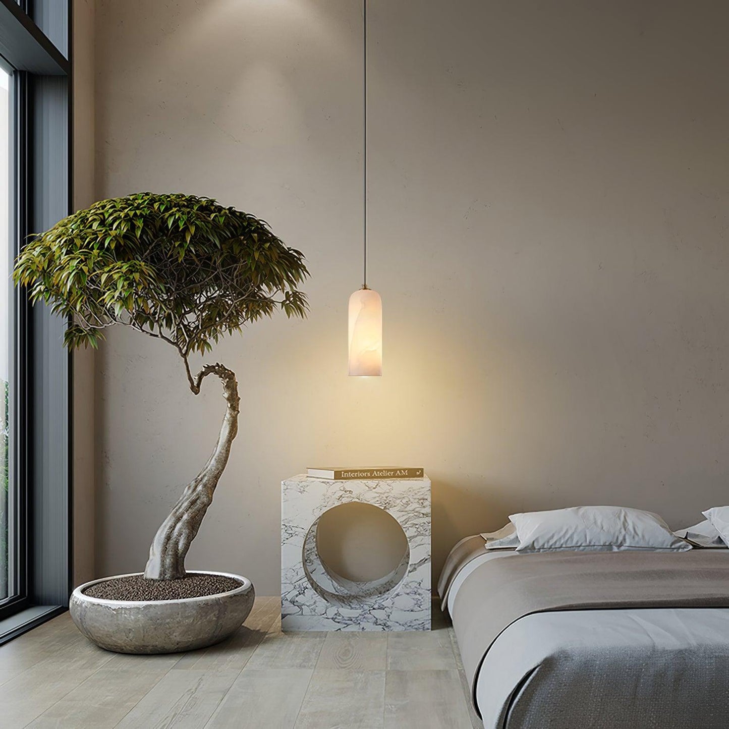 Monty  Alabaster Pendant Lamp
