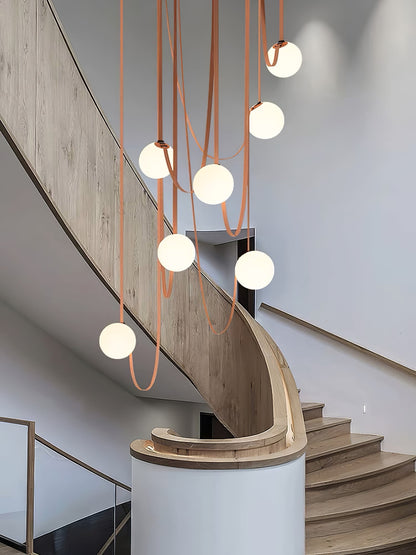 Multiple Belt Art Pendant Light